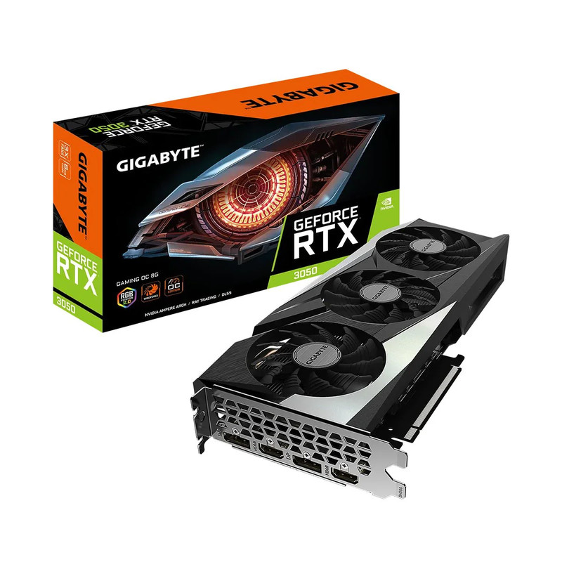 Gigabyte GeForce RTX 3050 GAMING OC 8G Graphics Card - كرت الشاشة